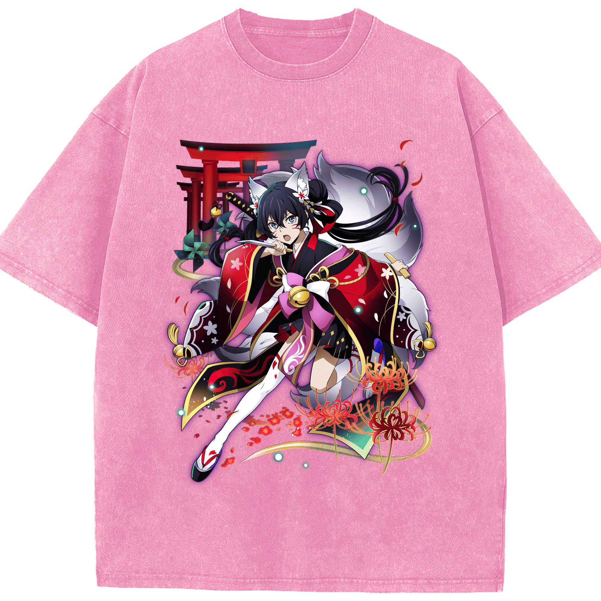 （画像用） 文豪ストレイドッグス Bungo Stray Dogs 綿100% ヴィンテージ風 半袖Tシャツ（フロントプリント）